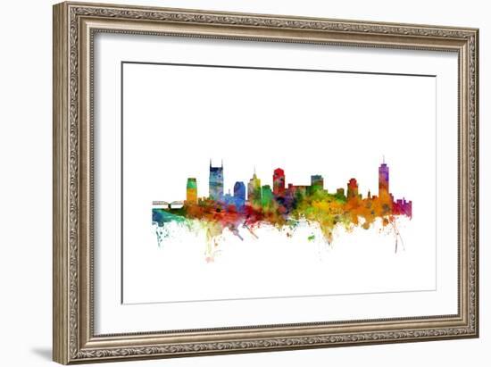 Nashville Tennessee Skyline-Michael Tompsett-Framed Art Print