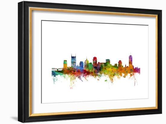 Nashville Tennessee Skyline-Michael Tompsett-Framed Art Print