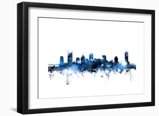 Nashville Tennessee Skyline-Michael Tompsett-Framed Art Print