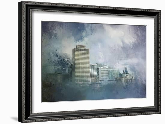 Nashville Tennessee Skyline-Jai Johnson-Framed Giclee Print