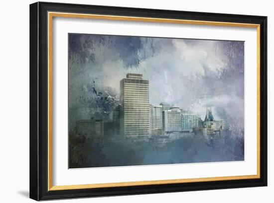 Nashville Tennessee Skyline-Jai Johnson-Framed Giclee Print
