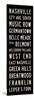 Nashville Transit Sign-Michael Jon Watt-Mounted Giclee Print