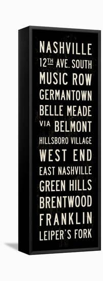 Nashville Transit Sign-Michael Jon Watt-Framed Premier Image Canvas