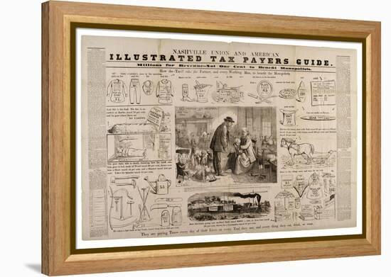 Nashville Union and American Illustrated Tax Payers Guide, C.1869-73-Frank Bellew-Framed Premier Image Canvas