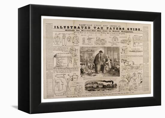 Nashville Union and American Illustrated Tax Payers Guide, C.1869-73-Frank Bellew-Framed Premier Image Canvas