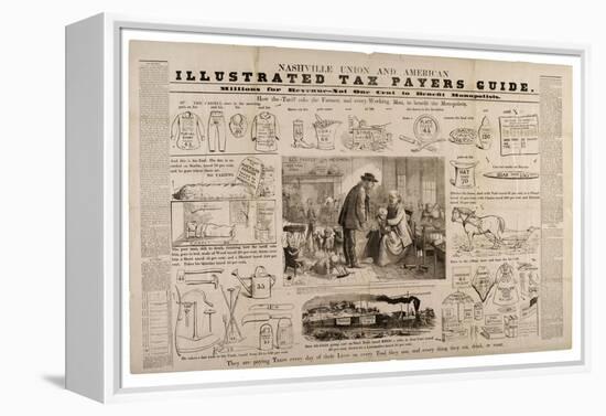 Nashville Union and American Illustrated Tax Payers Guide, C.1869-73-Frank Bellew-Framed Premier Image Canvas