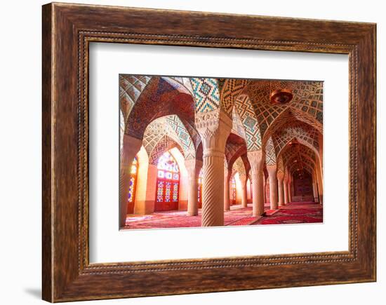 Nasir al-Mulk mosque Shiraz Iran-null-Framed Art Print