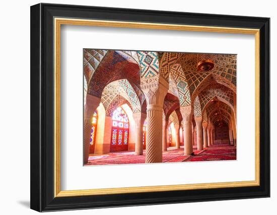 Nasir al-Mulk mosque Shiraz Iran-null-Framed Art Print