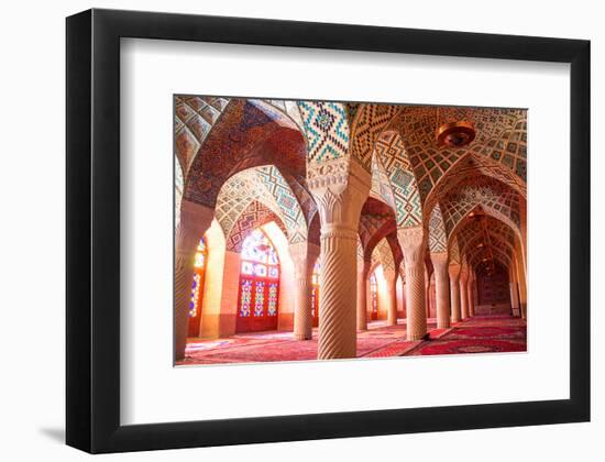 Nasir al-Mulk mosque Shiraz Iran-null-Framed Art Print