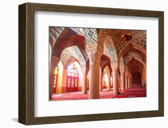 Nasir al-Mulk mosque Shiraz Iran-null-Framed Art Print