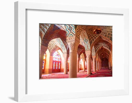 Nasir al-Mulk mosque Shiraz Iran-null-Framed Art Print