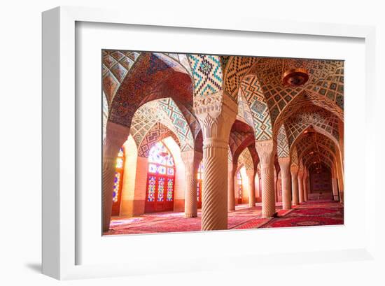 Nasir al-Mulk mosque Shiraz Iran-null-Framed Art Print