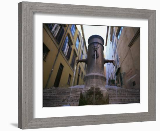 Nasoni Fountain, Via Nazionale, Rome, Lazio, Italy, Europe-Olivieri Oliviero-Framed Photographic Print