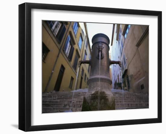 Nasoni Fountain, Via Nazionale, Rome, Lazio, Italy, Europe-Olivieri Oliviero-Framed Photographic Print