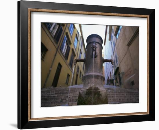 Nasoni Fountain, Via Nazionale, Rome, Lazio, Italy, Europe-Olivieri Oliviero-Framed Photographic Print