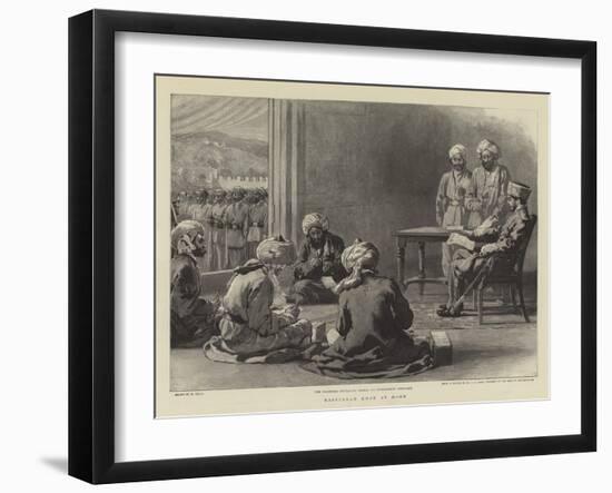 Nasrullah Khan at Home-William Small-Framed Giclee Print