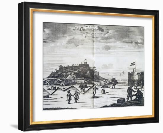 Nassau Fort on Goree Island, Senegal, Port of Call of Dutch West India Company-Pieter Van Der Aa-Framed Giclee Print