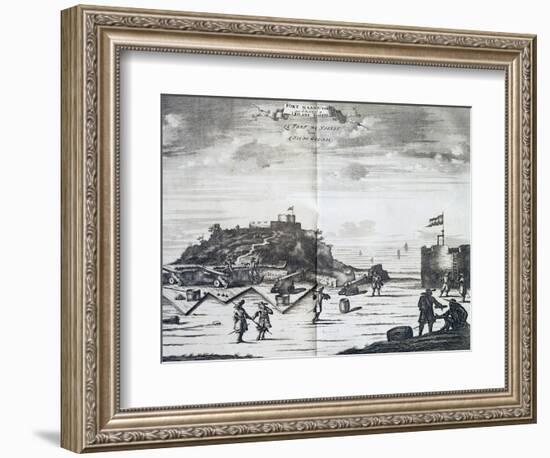 Nassau Fort on Goree Island, Senegal, Port of Call of Dutch West India Company-Pieter Van Der Aa-Framed Giclee Print