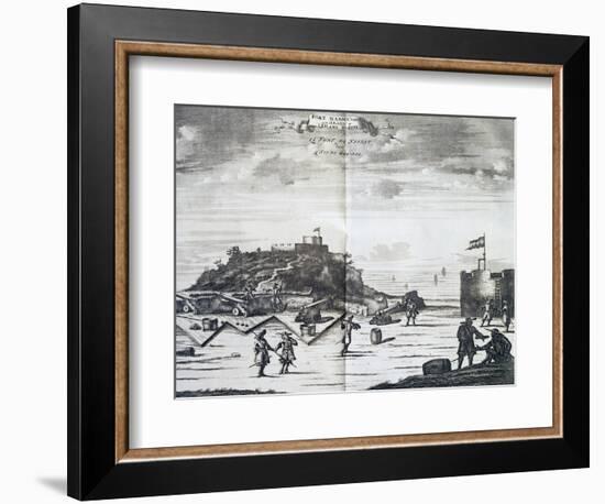 Nassau Fort on Goree Island, Senegal, Port of Call of Dutch West India Company-Pieter Van Der Aa-Framed Giclee Print