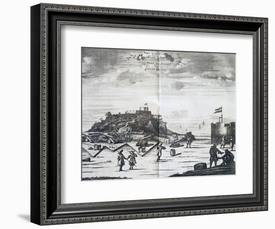 Nassau Fort on Goree Island, Senegal, Port of Call of Dutch West India Company-Pieter Van Der Aa-Framed Giclee Print