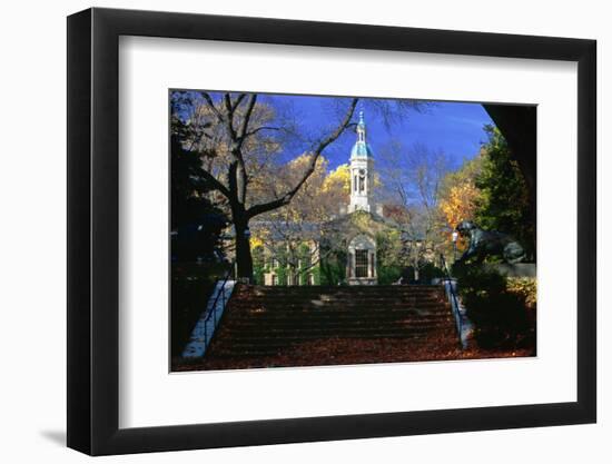 Nassau Hall Tower, Princeton University, NJ-George Oze-Framed Photographic Print