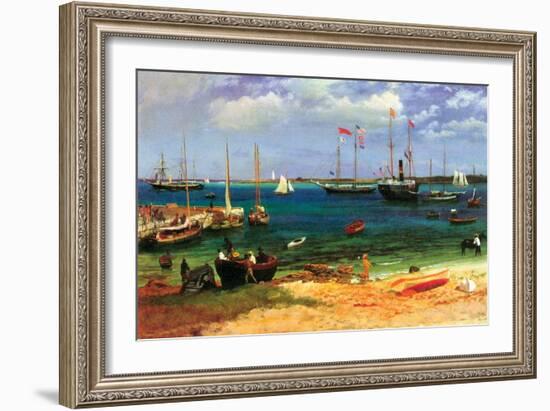 Nassau Port-Albert Bierstadt-Framed Art Print