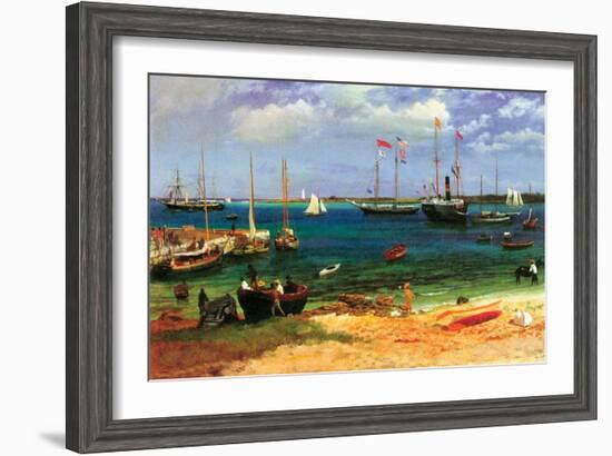 Nassau Port-Albert Bierstadt-Framed Art Print