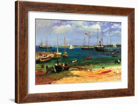 Nassau Port-Albert Bierstadt-Framed Art Print