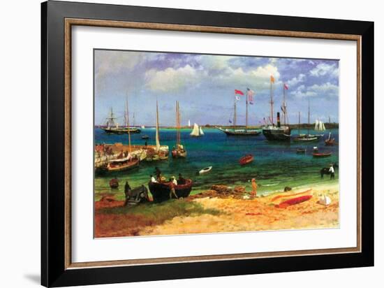 Nassau Port-Albert Bierstadt-Framed Art Print