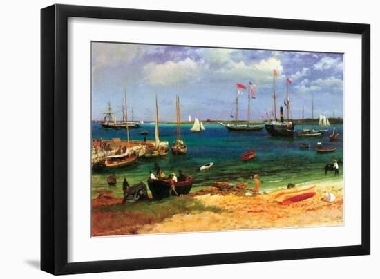 Nassau Port-Albert Bierstadt-Framed Art Print