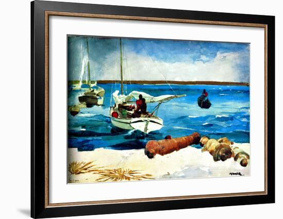 Nassau-Winslow Homer-Framed Giclee Print