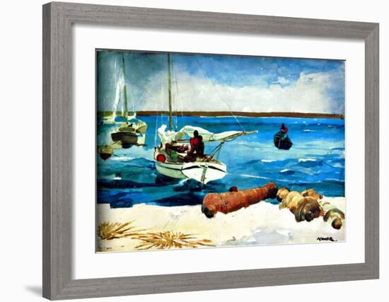 Nassau-Winslow Homer-Framed Giclee Print