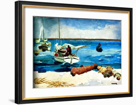 Nassau-Winslow Homer-Framed Giclee Print