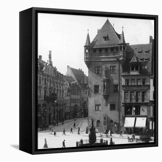 Nassauer Haus, Nuremberg, Bavaria, Germany, C1900-Wurthle & Sons-Framed Premier Image Canvas