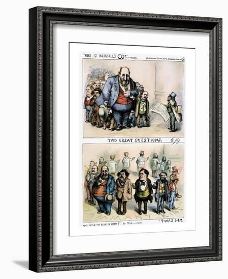 Nast: Tweed Corruption-Thomas Nast-Framed Giclee Print