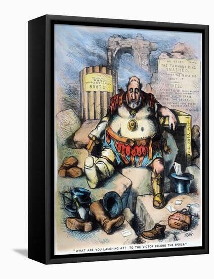 Nast: Tweed's Downfall-Thomas Nast-Framed Premier Image Canvas