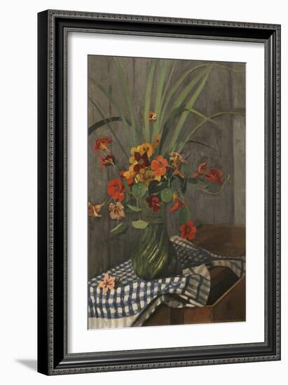 Nasturtiums; Capucines, 1920-Felix Edouard Vallotton-Framed Giclee Print