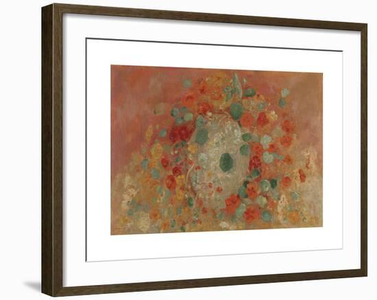 Nasturtiums-Odilon Redon-Framed Premium Giclee Print