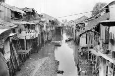 Scene of Squalid Living Area in Village-Nat Gibson-Mounted Photographic Print