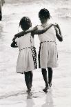 Mother and 4 Daughters Entering Water at Coney Island, Untitled 37, c.1953-64-Nat Herz-Photographic Print