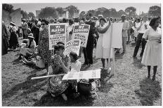 The March on Washington: At Washington Monument Grounds, 28th August 1963-Nat Herz-Framed Premier Image Canvas