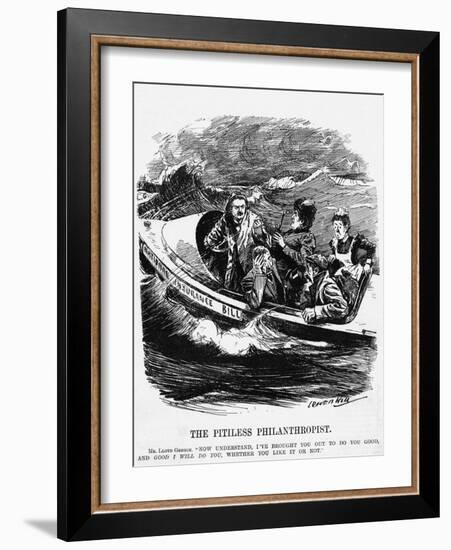 Nat.Insurance, Lly-George-L. Raven Hill-Framed Art Print