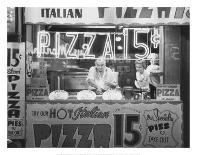 Hot Italian Pizza-Nat Norman-Mounted Art Print