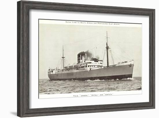 Natal Line, T.S.S Umgeni, Umtali, Umtata,Dampfschiff-null-Framed Giclee Print