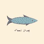 Fish a Freehand Drawing Logo Store Food-Natali Li-Art Print