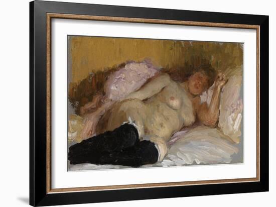 Natalia Nordman Sleeping, 1900s-Ilya Yefimovich Repin-Framed Giclee Print