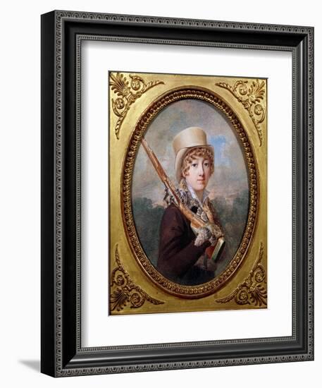 Natalie de Laborde de Mereville, Comtesse Charles de Noailles, in the Park at Mereville, circa 1805-Dutailly-Framed Giclee Print