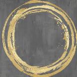Circle Gold on Gray II-Natalie Harris-Art Print