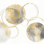 Circle Gold on Gray II-Natalie Harris-Art Print