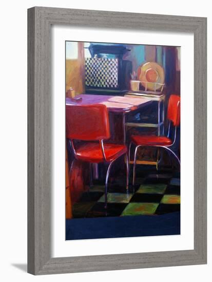Natalie's Red Chairs III-Pam Ingalls-Framed Giclee Print